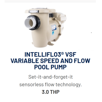 Pentair IntelliFlo3 VSF Pump